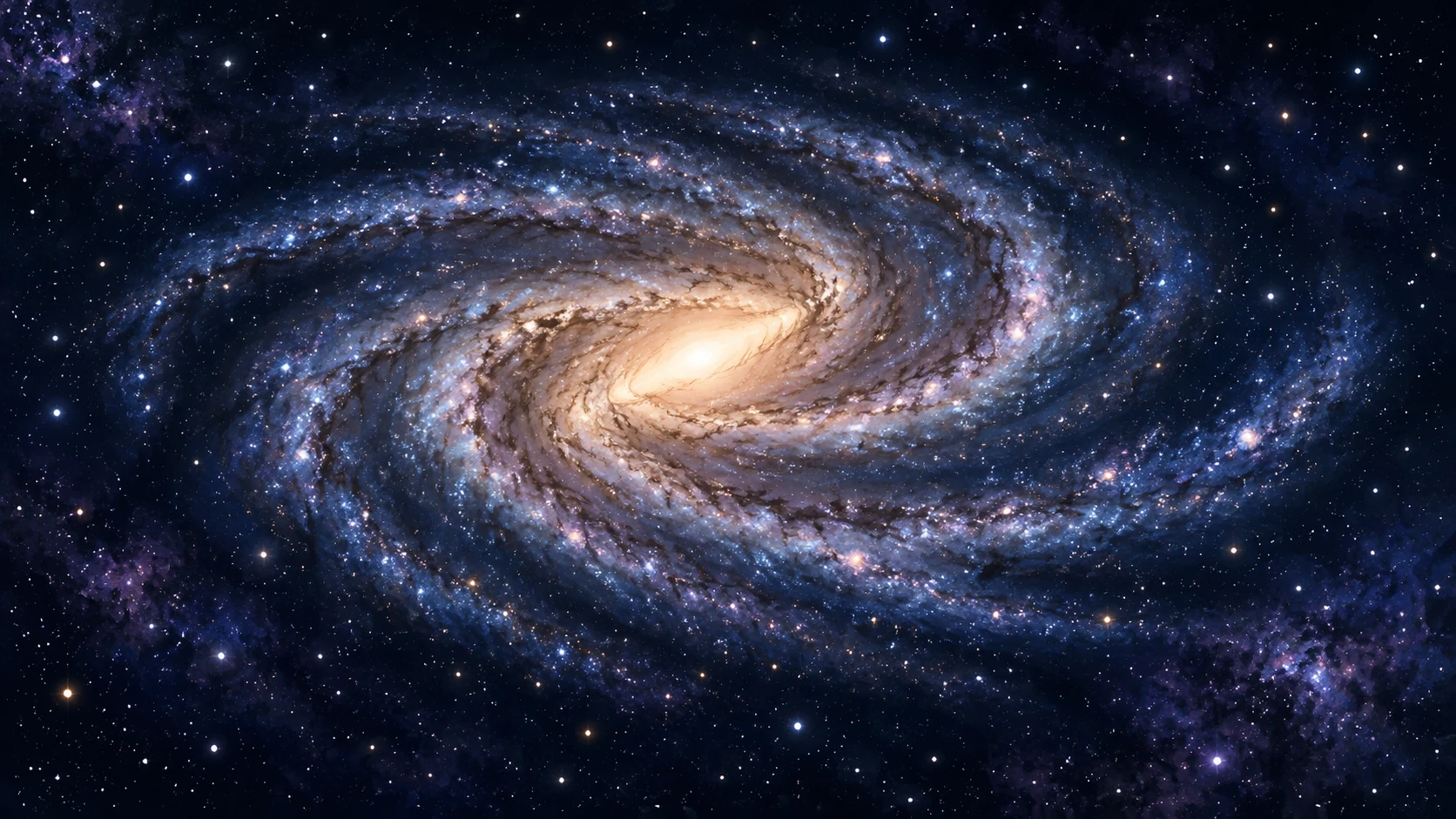 Illustrated Milky Way galaxy